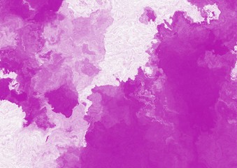 Abstract marble purple watercolor painting art. Dry stains of paint artwork. Creative artistic texture background. Fashion psychedelic pattern. Fantasy wallpaper. Chaotic brush strokes. Modern print.