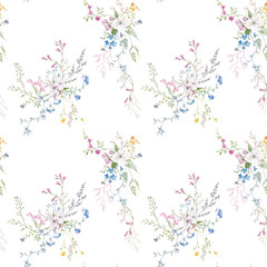 Watercolor floral pattern