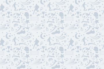 Naklejka premium soccer pattern seamless tileable
