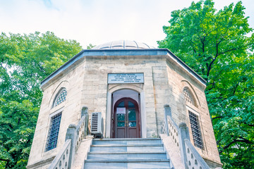 Masjid  or mosque at courtyard of historical Koza Han in Bursa, Turkey © epic_images