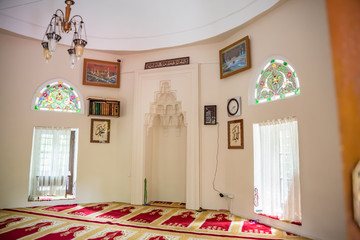 Masjid  or mosque at courtyard of historical Koza Han in Bursa, Turkey © epic_images