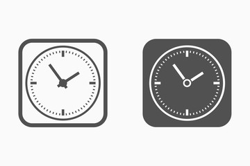 Clock vector icon.