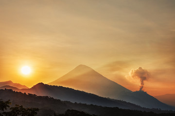 Volcanes Santa María y Santiaguito, Guatemala