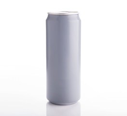 Aluminum can for mockup template advertising and branding background.