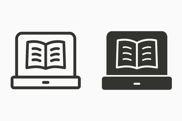 E-learning vector icon.