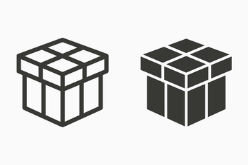 Gift box vector icons.