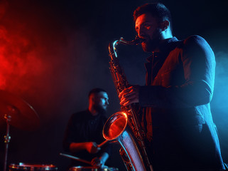 Jazz band performs at the club