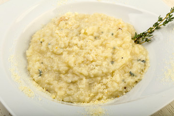 Risotto with blue cheese
