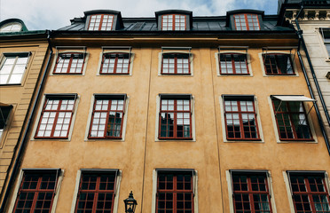 Fototapeta premium low angle view of architecture of Stockholm, Sweden