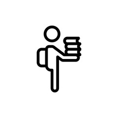 student icon vector illustration