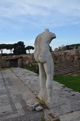 Naklejka premium sculpture stoneancient history art tourism man