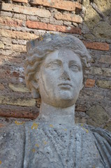 marble statue sculpture ancient rome ostia woman 