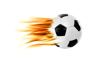 Fussball mit Feuer