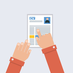 CV review on Human Resource hands