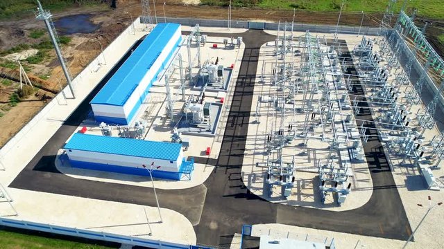 substation accepts, transforms and distributes energy
