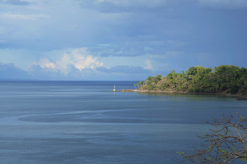 Ross Island as seen from Port Blair, Andaman Islands