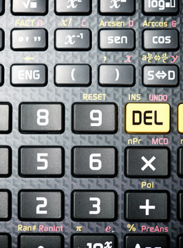 Calculator close up