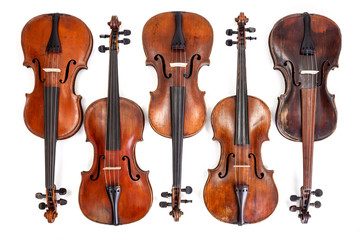 Old violins collection