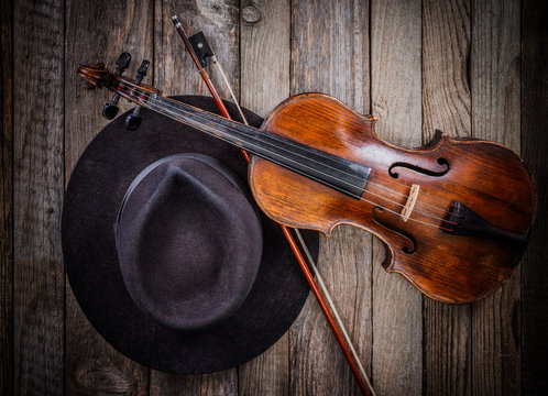 Hat and violin