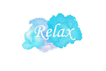 Beach PartyText with Watercolor Background