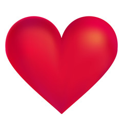 Red heart vector illustration