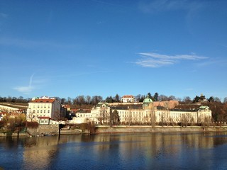 Obraz premium Prague river side