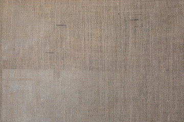 Old rustic fabrics background texture. Linen cloth cover.