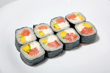 sushi, rolls, for the restaurant menu
