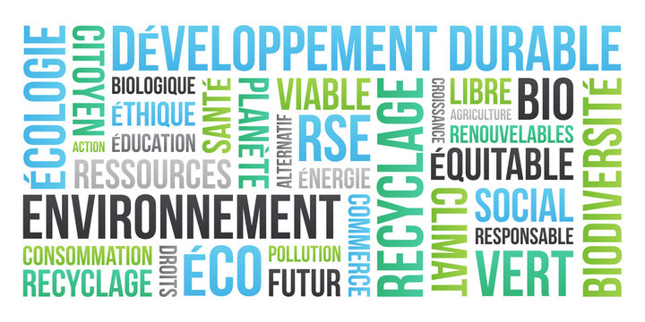 D&eacute;veloppement durable et &Eacute;cologie - Nuage de Mots