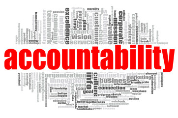 Accountability word cloud