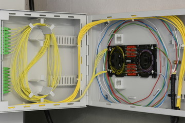 Optical fiber distribution frame fiber networking
