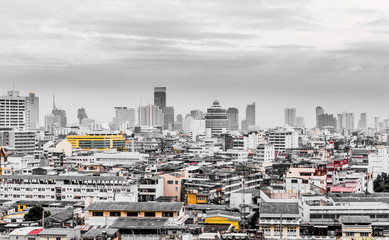 Skyline panorama Bangkok Thailand