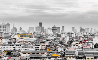 Fototapeta premium Skyline panorama Bangkok Thailand