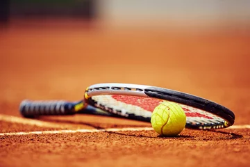 Deurstickers Tennis balls © fotoinfot