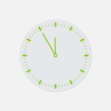 simple green icon - last minute clock