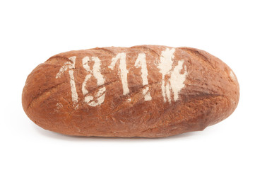 Brot mit Nummer gekennzeichnet