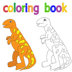 book coloring, dinosaur