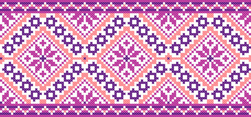 pimk embroidered good like handmade cross-stitch ethnic Ukraine pattern