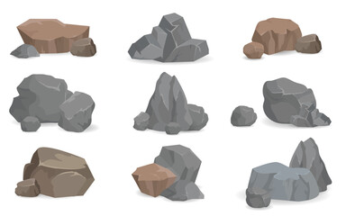 Set of Stones and Rocks for Game Design, Set Gems
