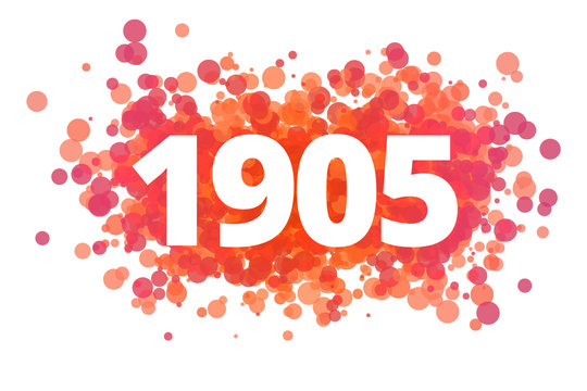 Jahr 1905 - dynamische rote Punkte
