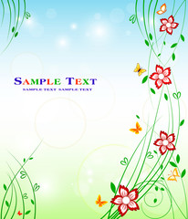 Floral background design