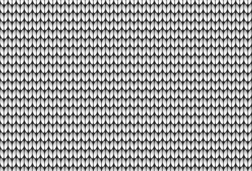 White knit texture vector seamless pattern