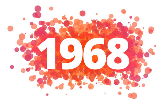 Jahr 1968 - dynamische rote Punkte