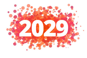 Jahr 2029 - dynamische rote Punkte