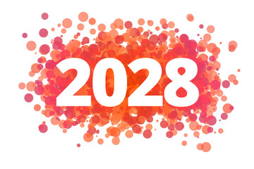 Jahr 2028 - dynamische rote Punkte