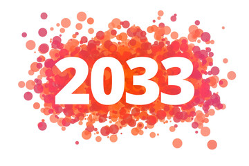 Jahr 2033 - dynamische rote Punkte