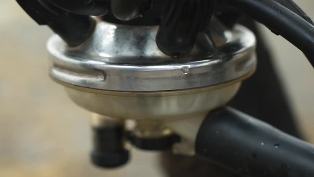 Gently milking proccess into modern milking machine. Collecting cow's milk at farm. Close up