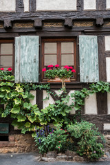 Fototapeta na wymiar Old town in Alsace.