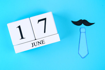 Postcards on the theme of Father's Day. June 17.