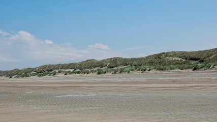 Dünenlandschaft an der Nordsee, Niederlande am Meer
